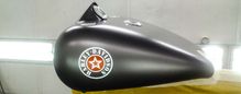 Motorrad lackiert