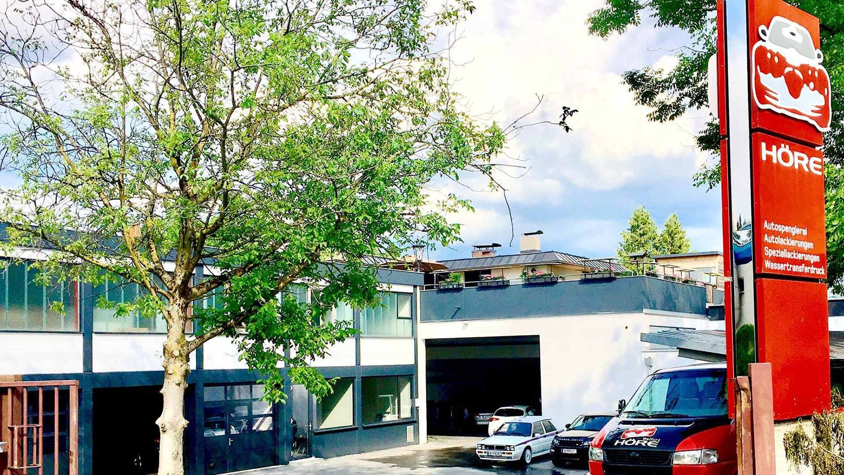 die Werkstatt von außen